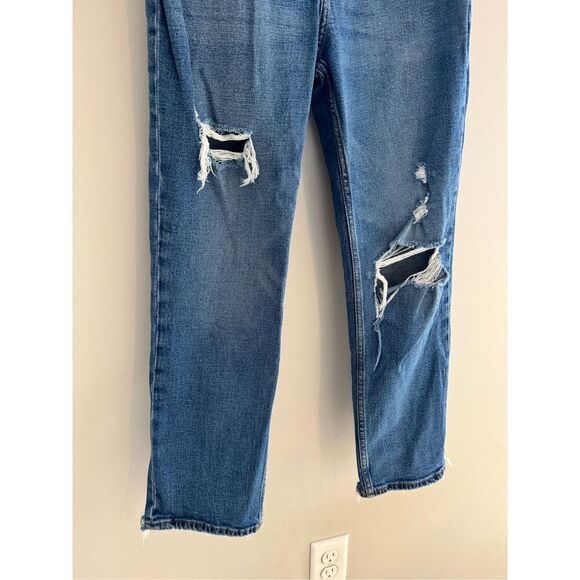 Abercrombie and Fitch The Ankle Straight Ultra High Rise Denim Jeans, Size 26/2 - Picture 4 of 8